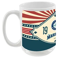 Mariners de Seattle 15oz. Tasse de diamant Americana