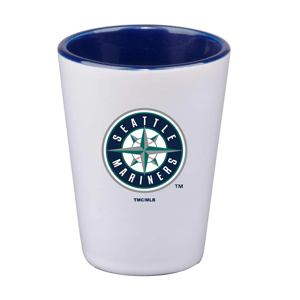 Mariners de Seattle 2 oz. Tasse en céramique de couleur intérieure