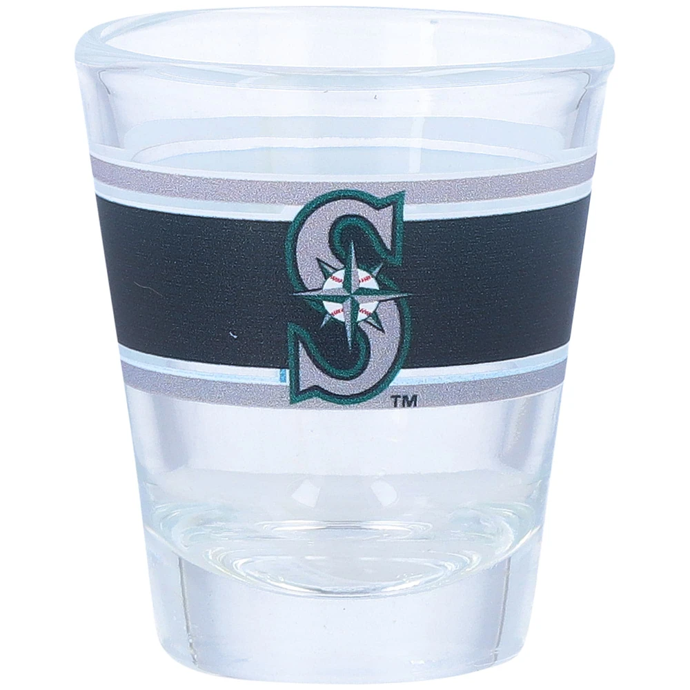 Mariners de Seattle 2 oz. Verre à liqueur à rayures