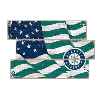 Seattle Mariners 3-Plank Team Flag