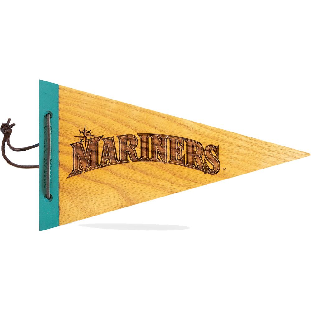 Seattle Mariners 7" x 12" Wood Pennant