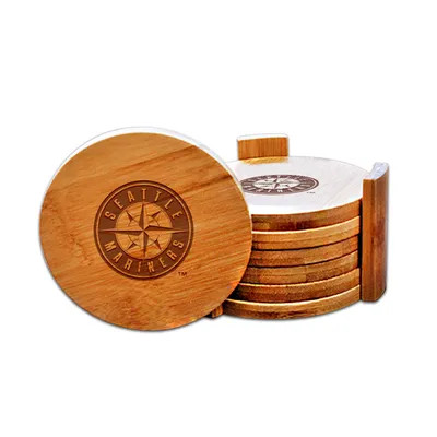 Seattle Mariners Bamboo Coaster Set