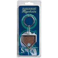 Seattle Mariners Dirt Key Chain - Filled with Game-Used Dirt from a Home Game