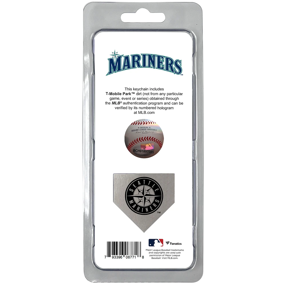 Seattle Mariners Dirt Key Chain - Filled with Game-Used Dirt from a Home Game
