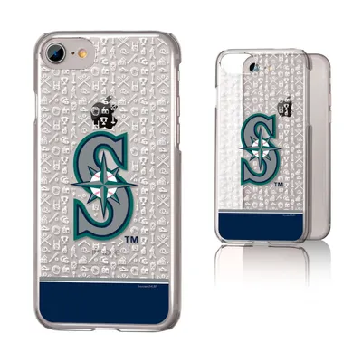 Seattle Mariners iPhone 6/6s/7/8 Logo Stripe Clear Case