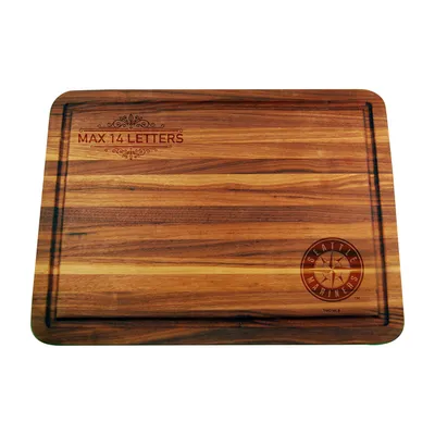 Seattle Mariners Large Acacia Personalized Cutting & Serving Board