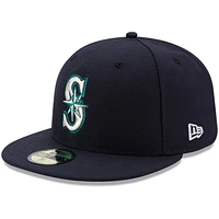 Seattle Mariners New Era Game Authentic Collection On-Field 59FIFTY - Fitted Hat Navy