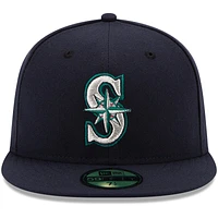 Seattle Mariners New Era Game Authentic Collection On-Field 59FIFTY - Fitted Hat Navy