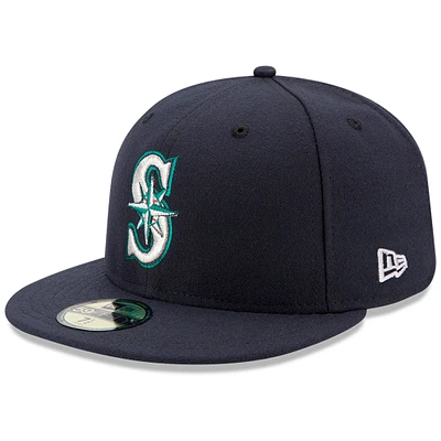 Seattle Mariners New Era Game Authentic Collection On-Field 59FIFTY - Casquette ajustée Marine