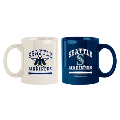 Seattle Mariners Two-Pack 15oz. Color Mug Set