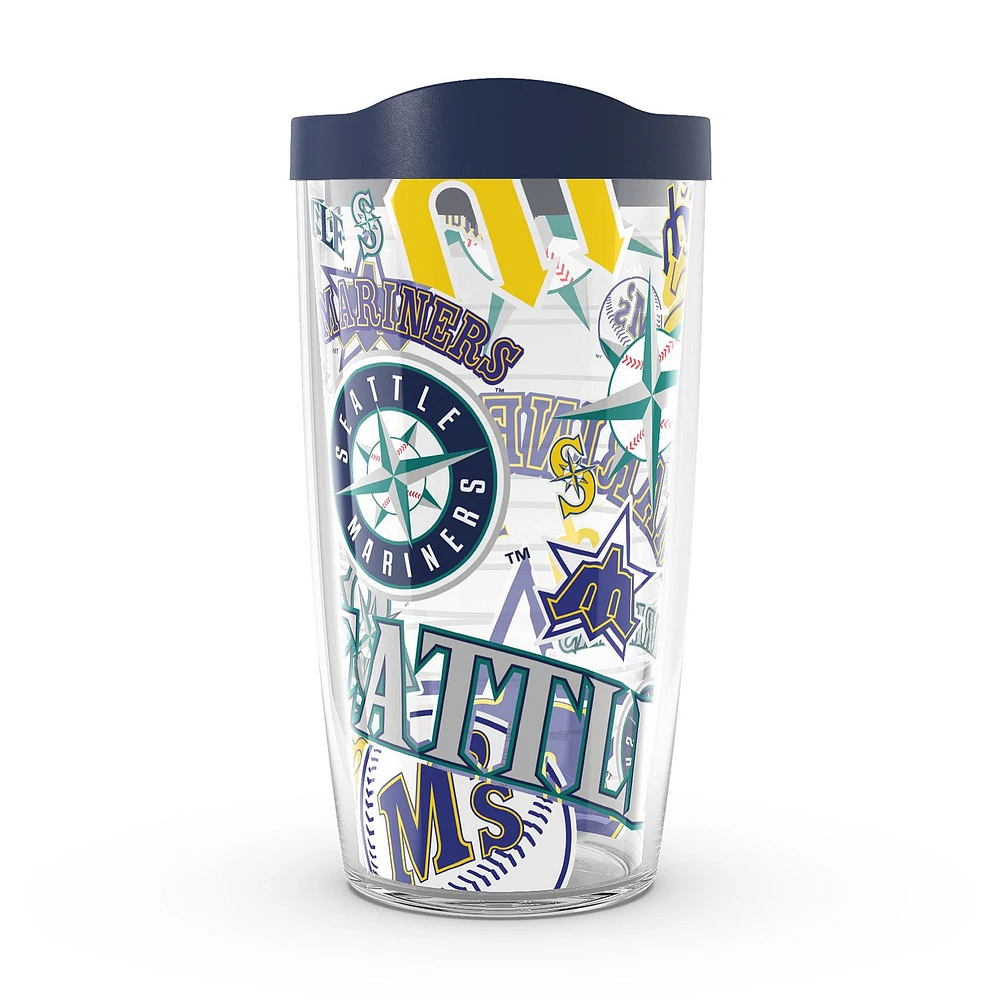 Tervis Mariners de Seattle 16oz. Gobelet entièrement enveloppé avec couvercle