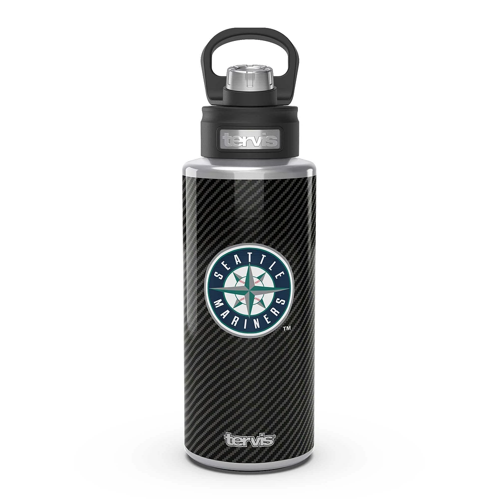 Tervis Seattle Mariners 32oz. Carbon Fiber Wide Mouth Bottle