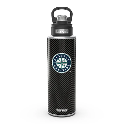 Tervis Mariners de Seattle 40oz. Bouteille d'eau à large goulot en fibre de carbone