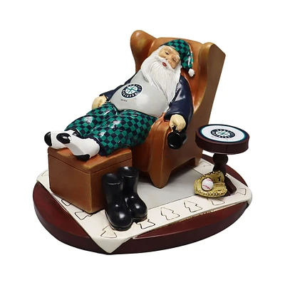 Figurine du Père Noël au repos des Mariners de Seattle de The Memory Company