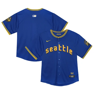 Maillot Nike bleu City Connect Team Limited pour tout-petit des Seattle Mariners