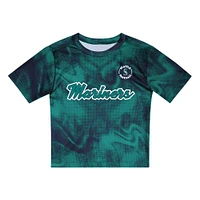Toddler Aqua/Navy Seattle Mariners Pinch Hitter Infielder T-Shirt & Shorts Set