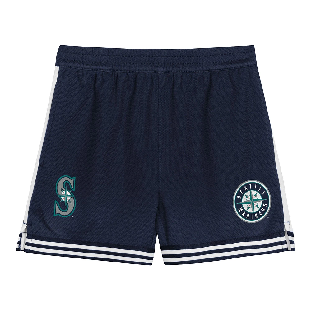 Toddler Aqua/Navy Seattle Mariners Pinch Hitter Infielder T-Shirt & Shorts Set
