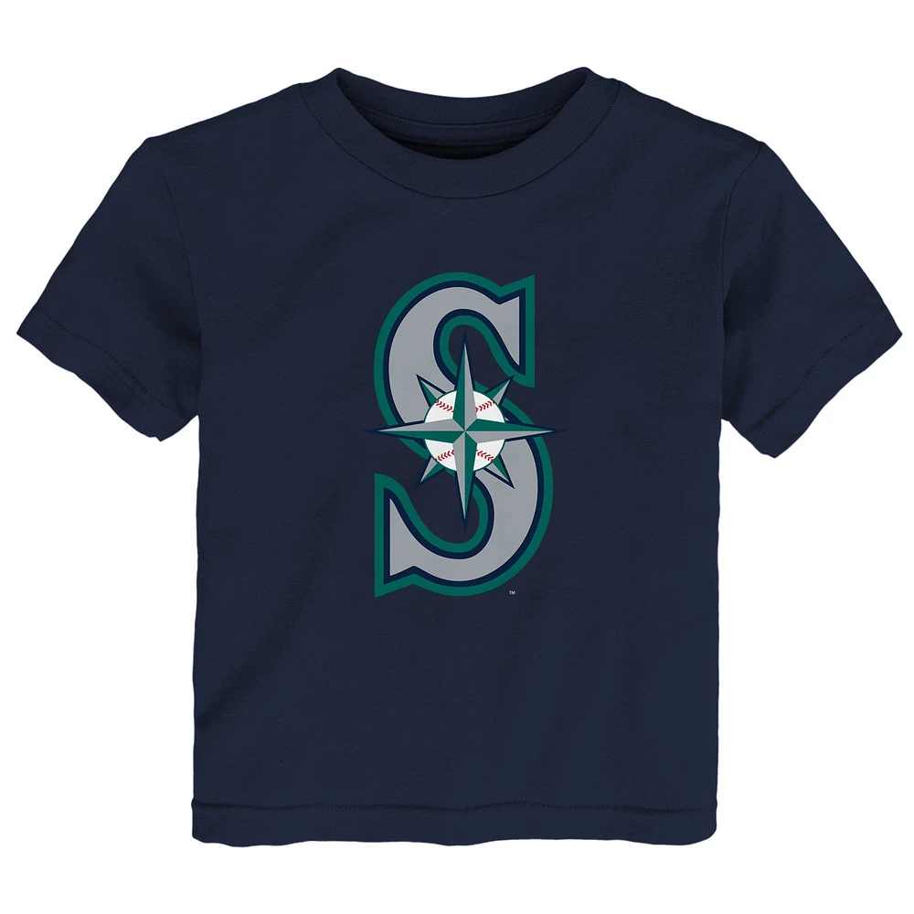 T-shirt bleu marine avec logo principal des Seattle Mariners pour tout-petit