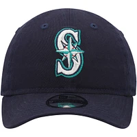 Casquette réglable New Era Seattle Mariners Team 9TWENTY bleu marine pour tout-petit