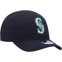 Casquette réglable New Era Seattle Mariners Team 9TWENTY bleu marine pour tout-petit