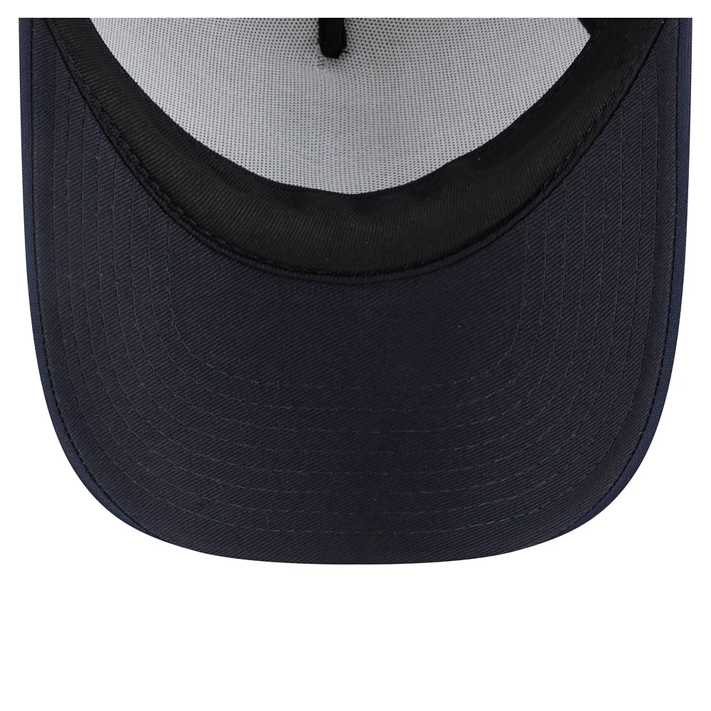 Toddler New Era  White/Navy Seattle Mariners Painted A-Frame 9FORTY Trucker Adjustable Hat