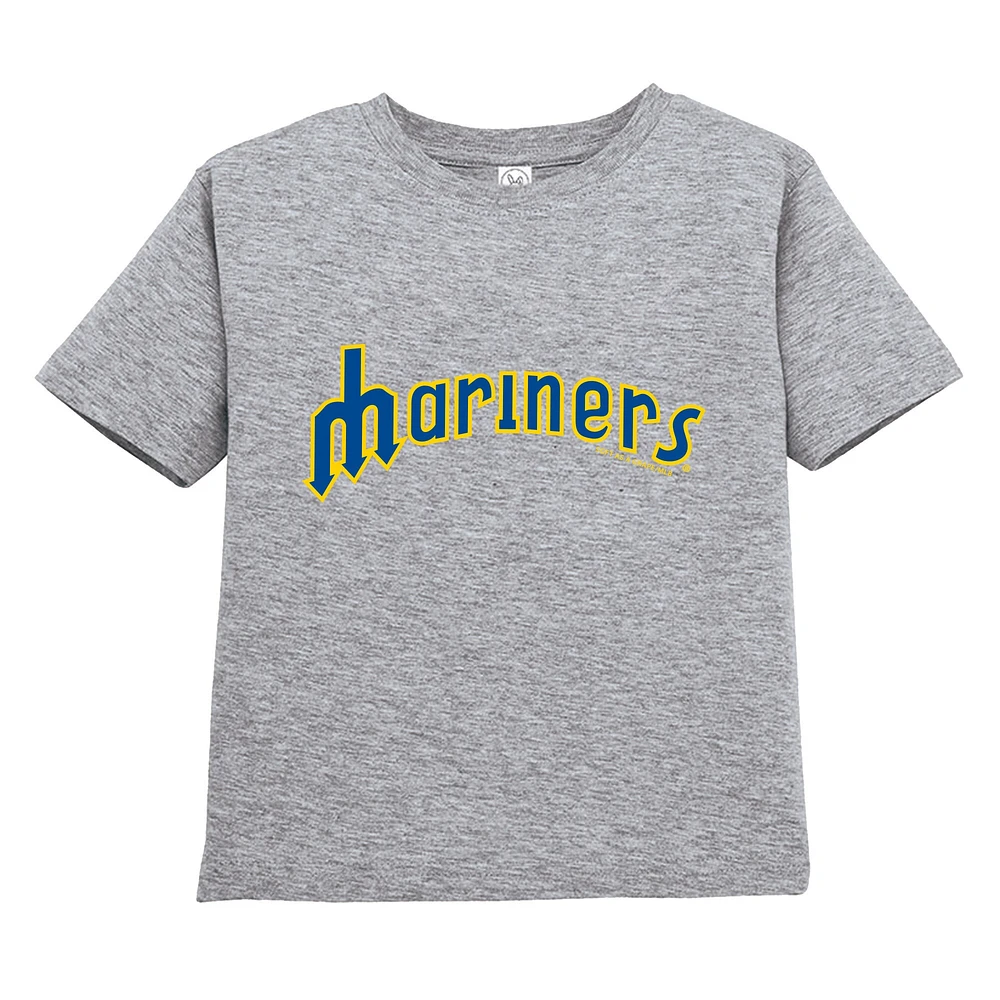 Toddler Soft as a Grape Navy/Gray Seattle Mariners Cooperstown Collection Two-Pack T-Shirt Set