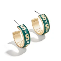 Boucles d'oreilles créoles en émail WEAR By Erin Andrews x BaubleBar des Seattle Mariners