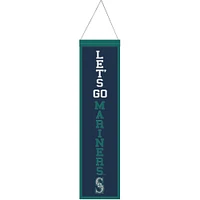 WinCraft Seattle Mariners 8" x 32" Bannière en laine avec slogan