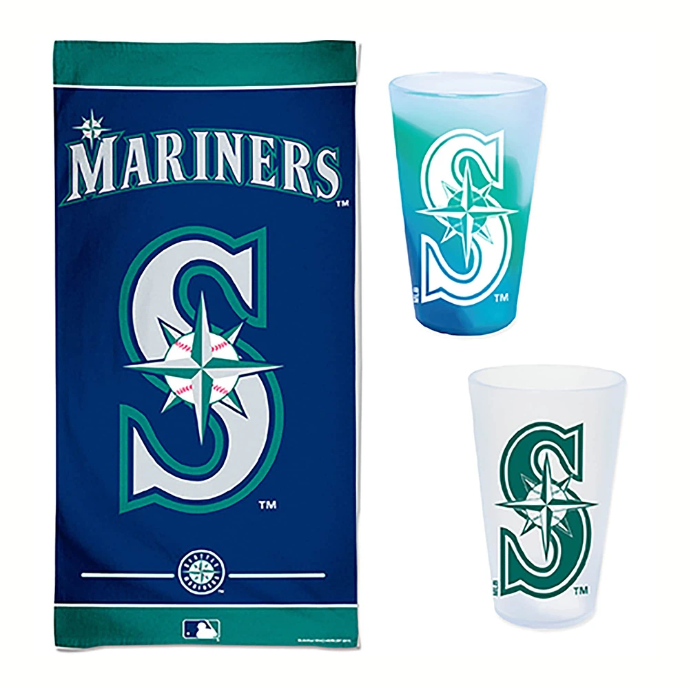 Pack d'accessoires pour la journée à la plage WinCraft Seattle Mariners