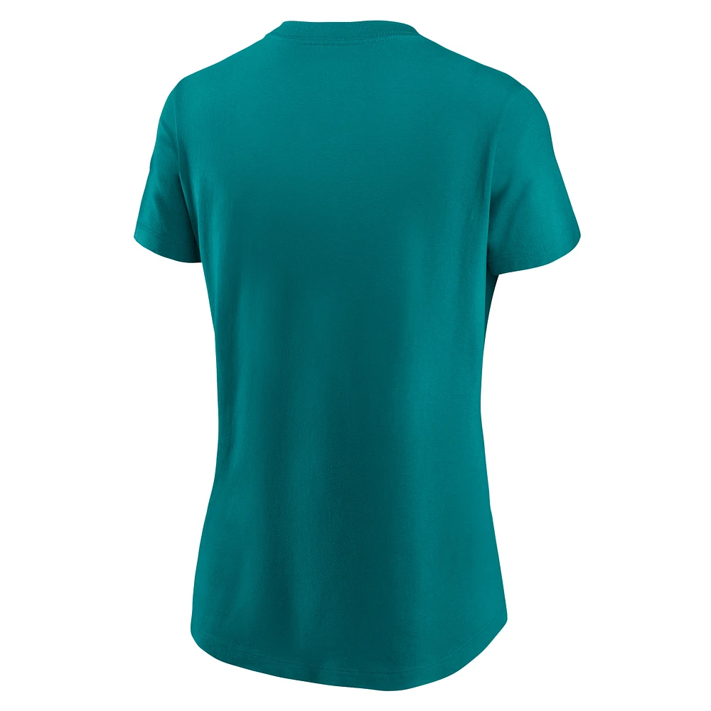 Women's Nike  Aqua Seattle Mariners Wordmark T-Shirt
