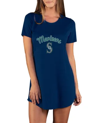 Seattle Mariners Concepts Sport Women's Marathon Knit Nightshirt - Navy