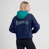 Women's Fanatics Navy Seattle Mariners Oversized Legacy Favorite Spectator Pullover Hoodie