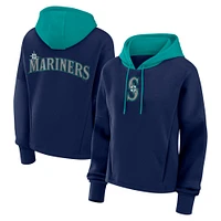Women's Fanatics Navy Seattle Mariners Oversized Legacy Favorite Spectator Pullover Hoodie