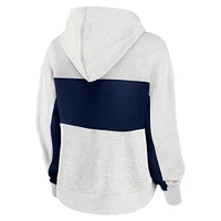 Women's Fanatics Oatmeal Seattle Mariners Up For It Fleece Pullover Hoodie