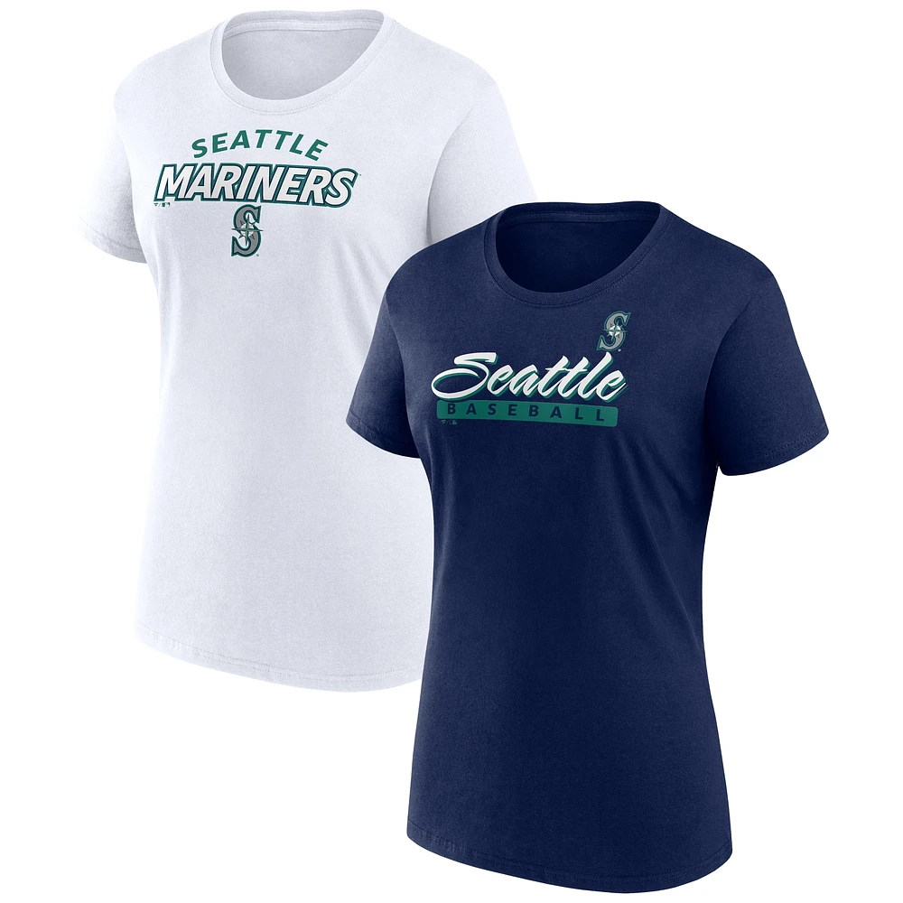 Women's Fanatics Seattle Mariners Risk T-Shirt Combo Pack