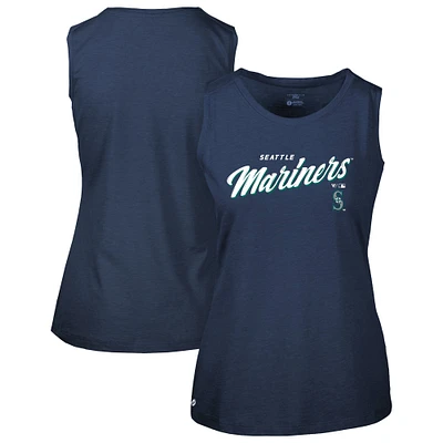 Women's Levelwear Navy Seattle Mariners Accolade Macy Prospect Tank Top