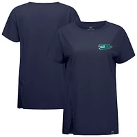 Women's Levelwear Navy Seattle Mariners Influx Rafters T-Shirt
