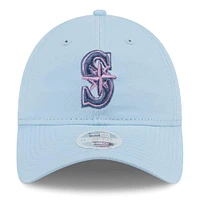 Casquette réglable multi 9TWENTY Seattle Mariners New Era bleu clair clair pour femme