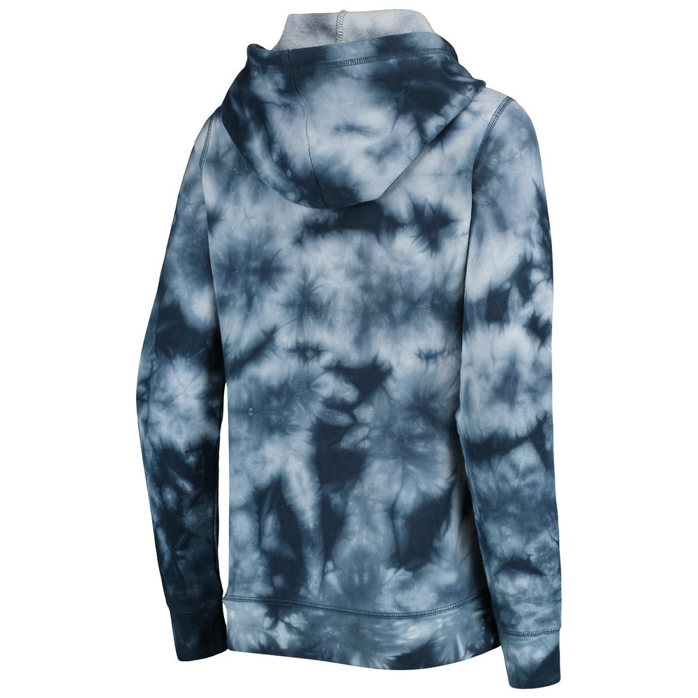 Women's New Era Navy Seattle Mariners Tie-Dye Full-Zip Hoodie