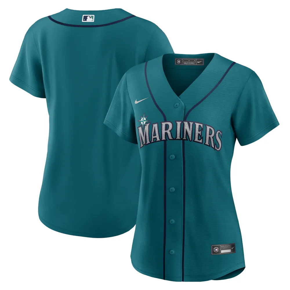 Men's Nike Aqua Seattle Mariners Alternate Replica Team Jersey