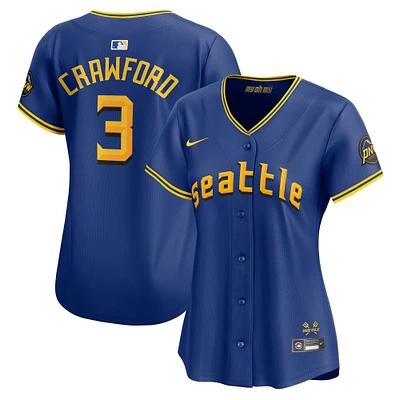 Maillot de joueur Nike J.P. Crawford Royal Seattle Mariners City Connect Limited pour femme