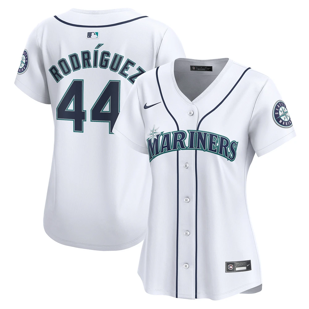 Maillot de joueur Nike Julio Rodríguez pour femme, blanc, Seattle Mariners Home Limited Player