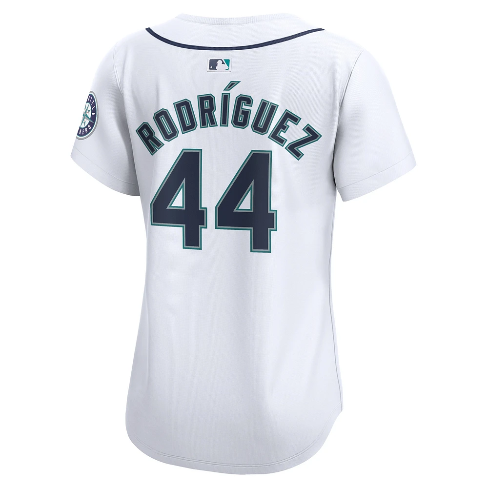 Maillot de joueur Nike Julio Rodríguez pour femme, blanc, Seattle Mariners Home Limited Player