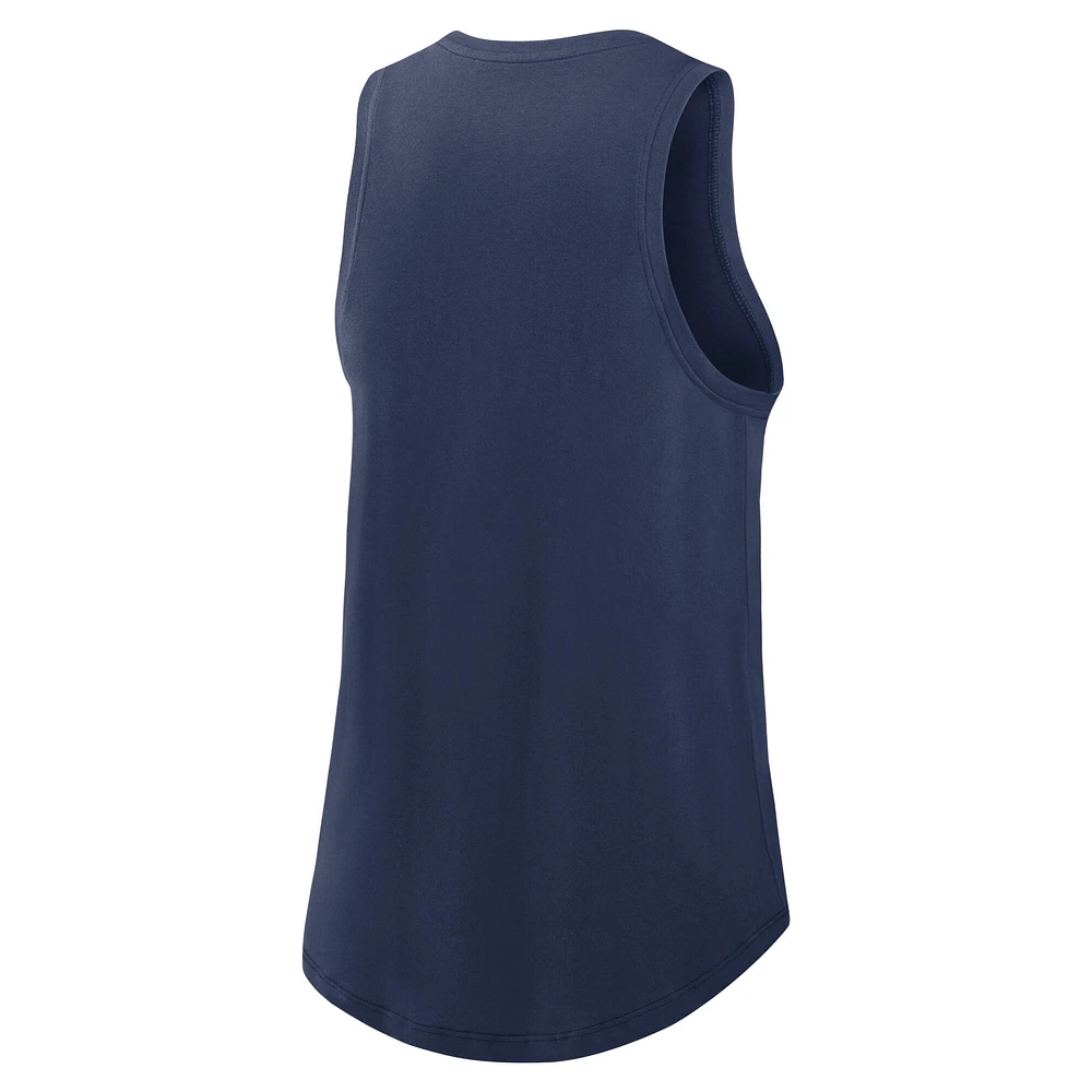 Women's Nike Navy Seattle Mariners Legacy Icon High Neck Performance Tank Top
