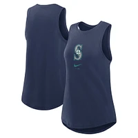 Women's Nike Navy Seattle Mariners Legacy Icon High Neck Performance Tank Top