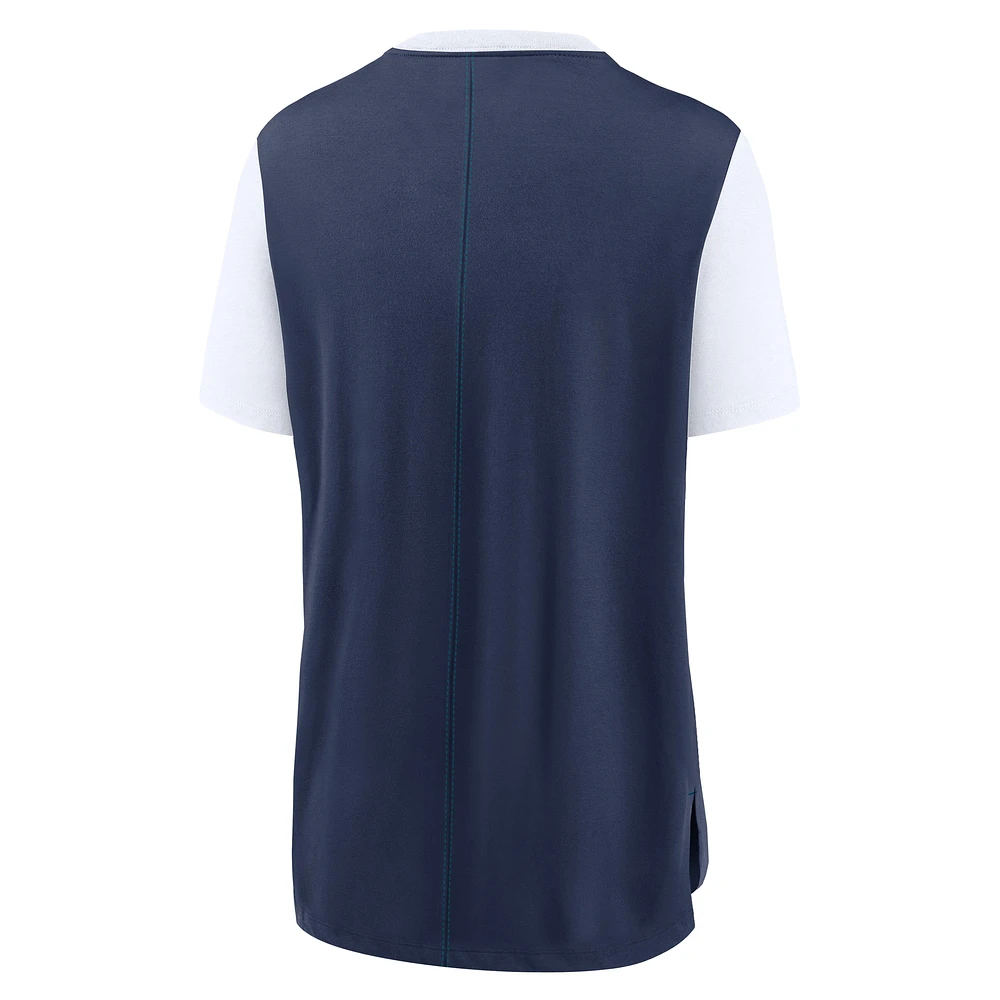 Women's Nike  Navy Seattle Mariners Local Touch Fashion Top