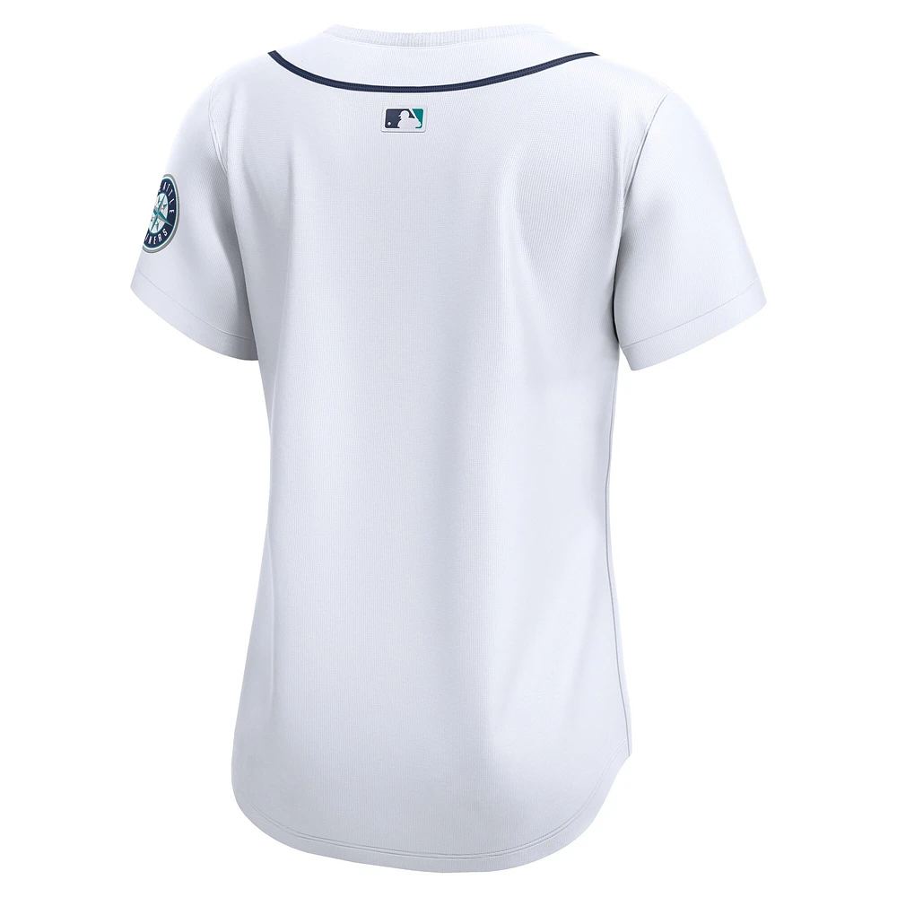 Maillot Nike blanc domicile des Seattle Mariners pour femme, édition limitée