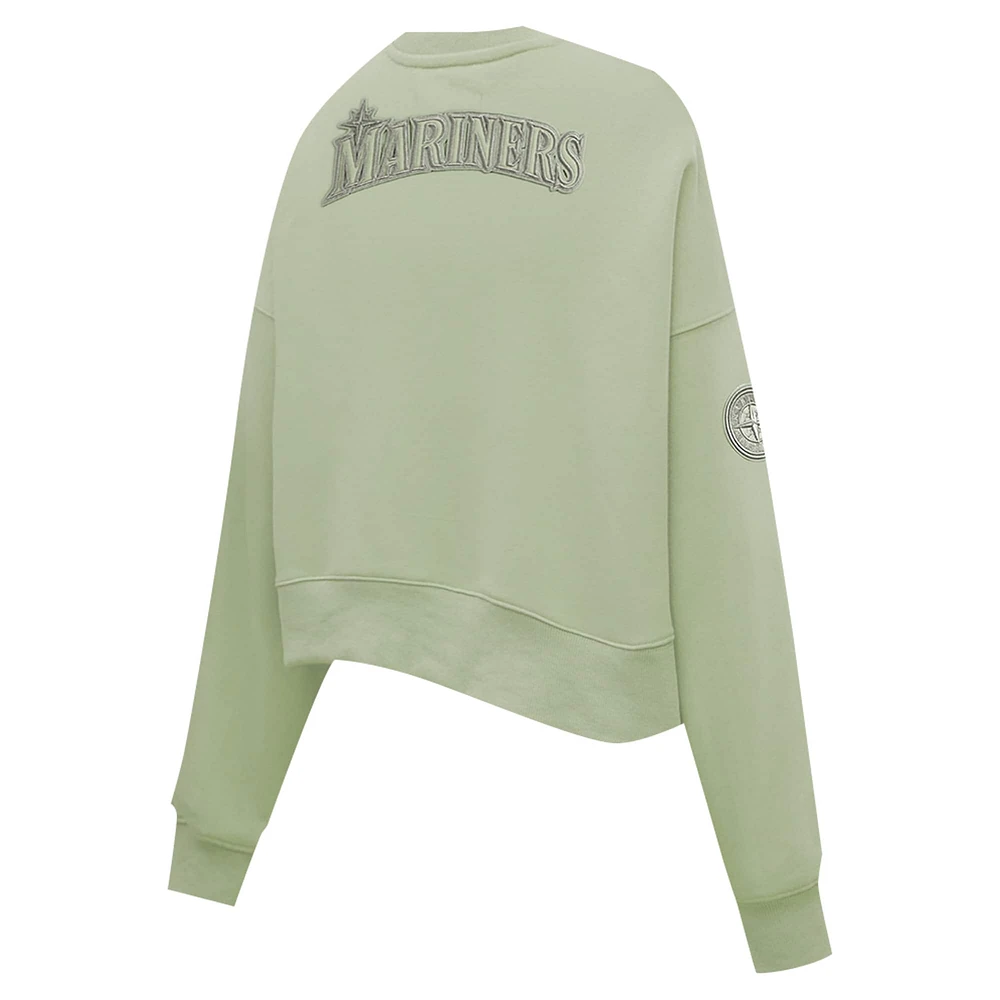 Sweat-shirt court surdimensionné neutre Pro Standard Green Seattle Mariners pour femmes