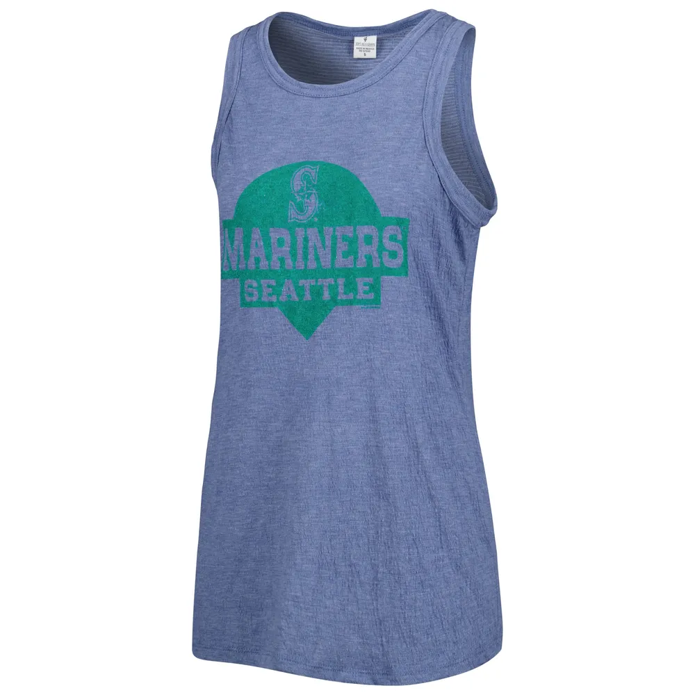 Lids Seattle Mariners Youth V-Neck T-Shirt - White/Navy