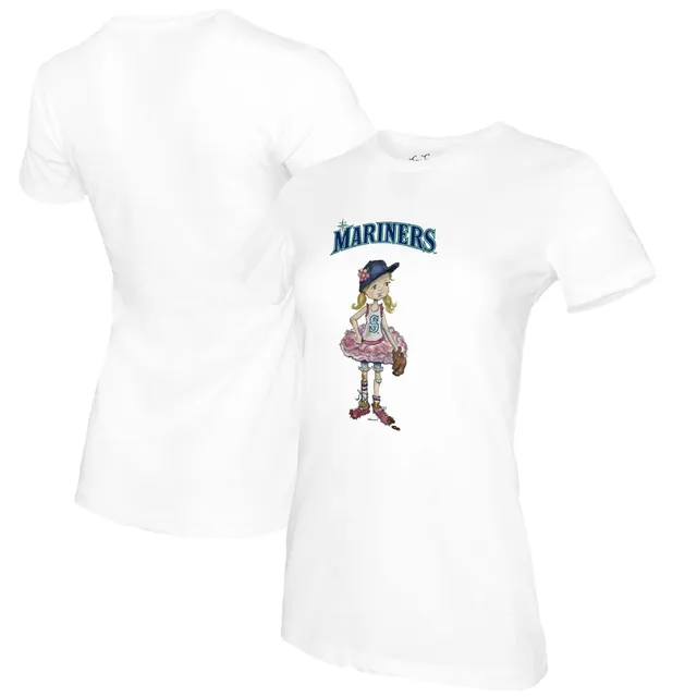 Lids Seattle Mariners Tiny Turnip Women's Babes 3/4-Sleeve Raglan T-Shirt -  White/Black